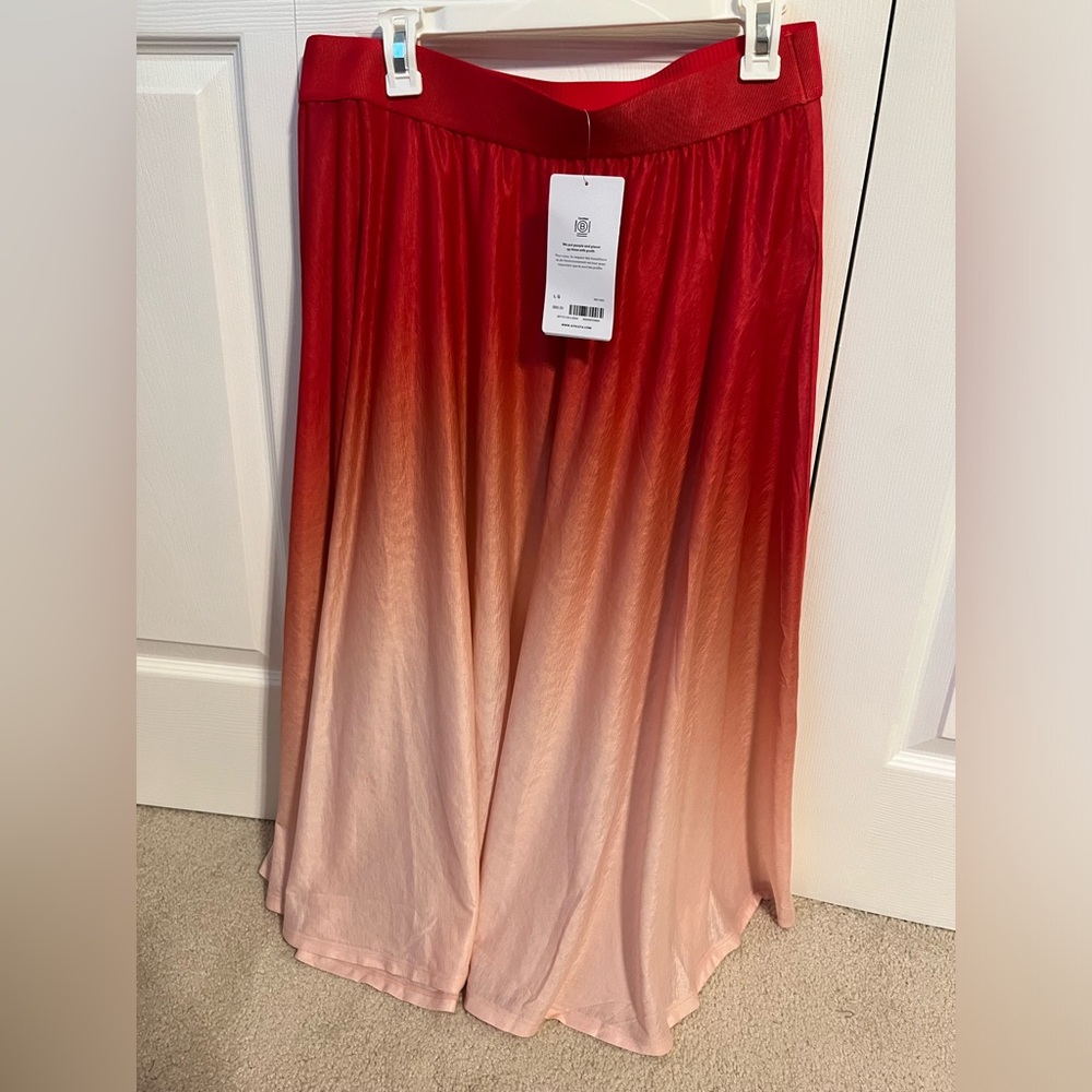 NWT Athleta Grace Ombré Sheer Skirt Size:L